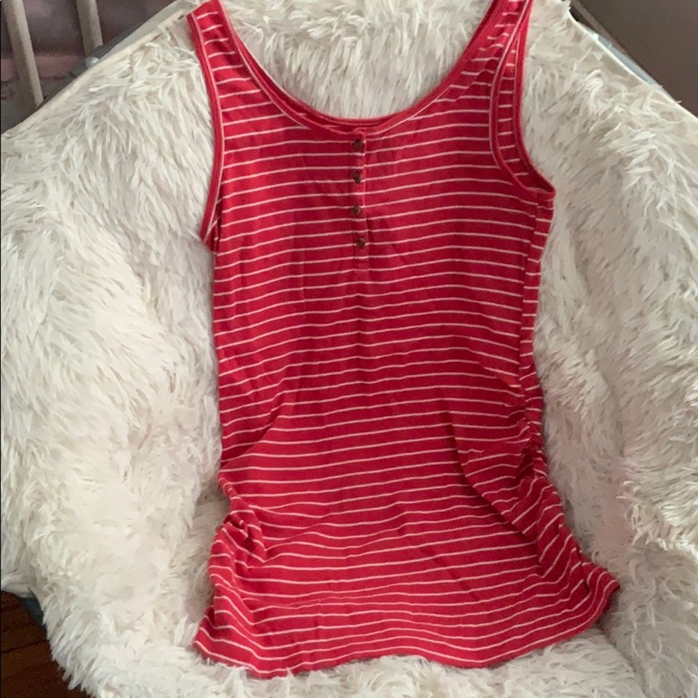 **SOLD** Maternity rib-nit Henley tank